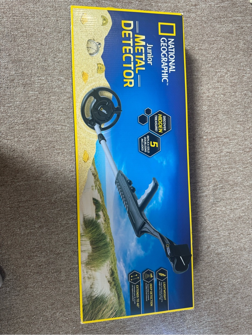 National Geographic Metal Detector - Blue, Yellow & Black